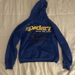 TC blue sp5der hoodie 