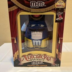 Official M&M Blue Nutcracker Sweet Candy Dispenser Limited Edition Christmas