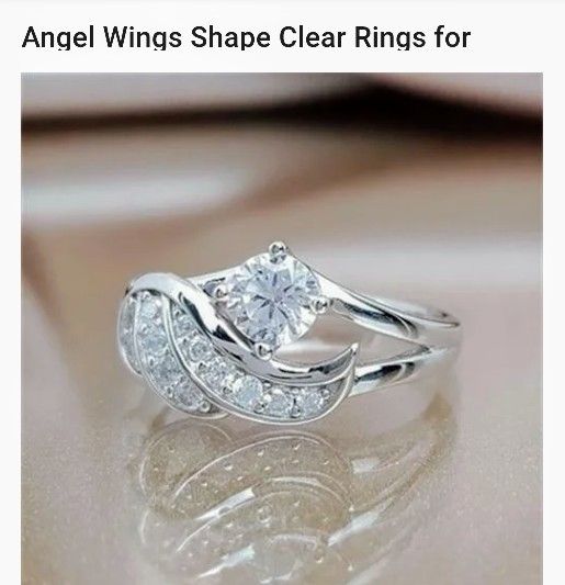 Angel Wings Shape Rings 