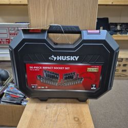 NEW Husky 56 Piece Impact Socket Set 1012 206 668
