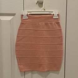 Pink Mini Pencil Skirt, XS