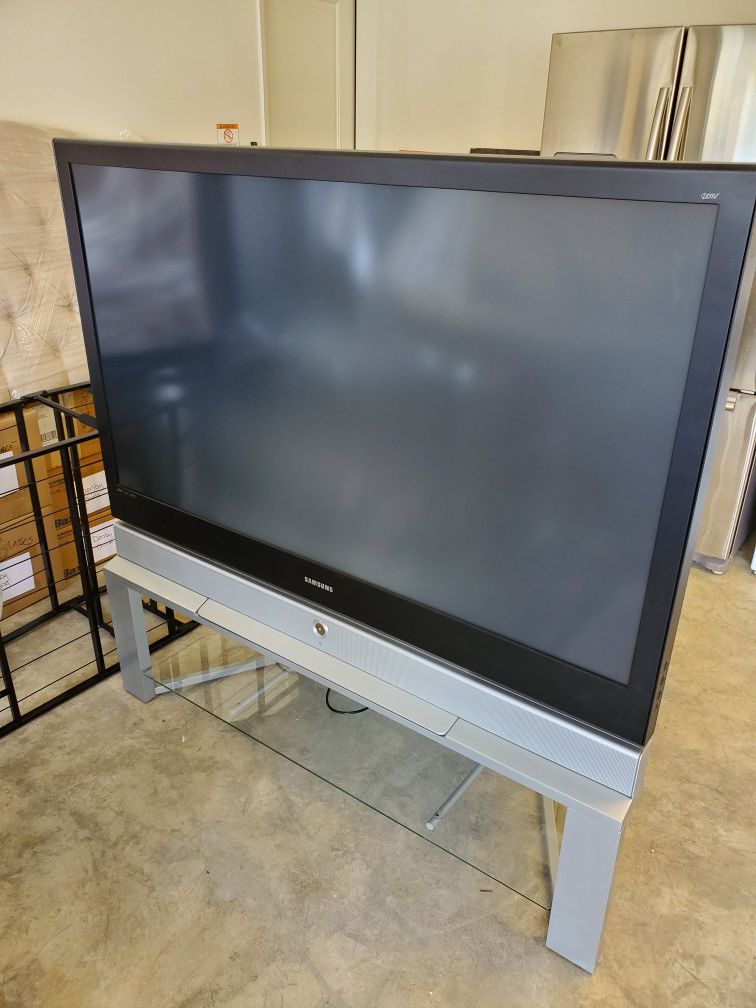 60 inch Samsung DLP TV with stand