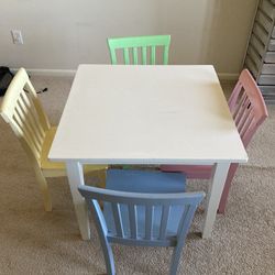 Table With 4 Chairs For Kids