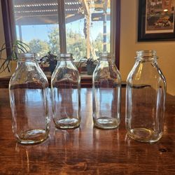 Glass Milk Bottles