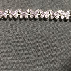 Light Purple Butterfly Anklet
