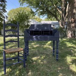 Vintage Victorian desk and chair