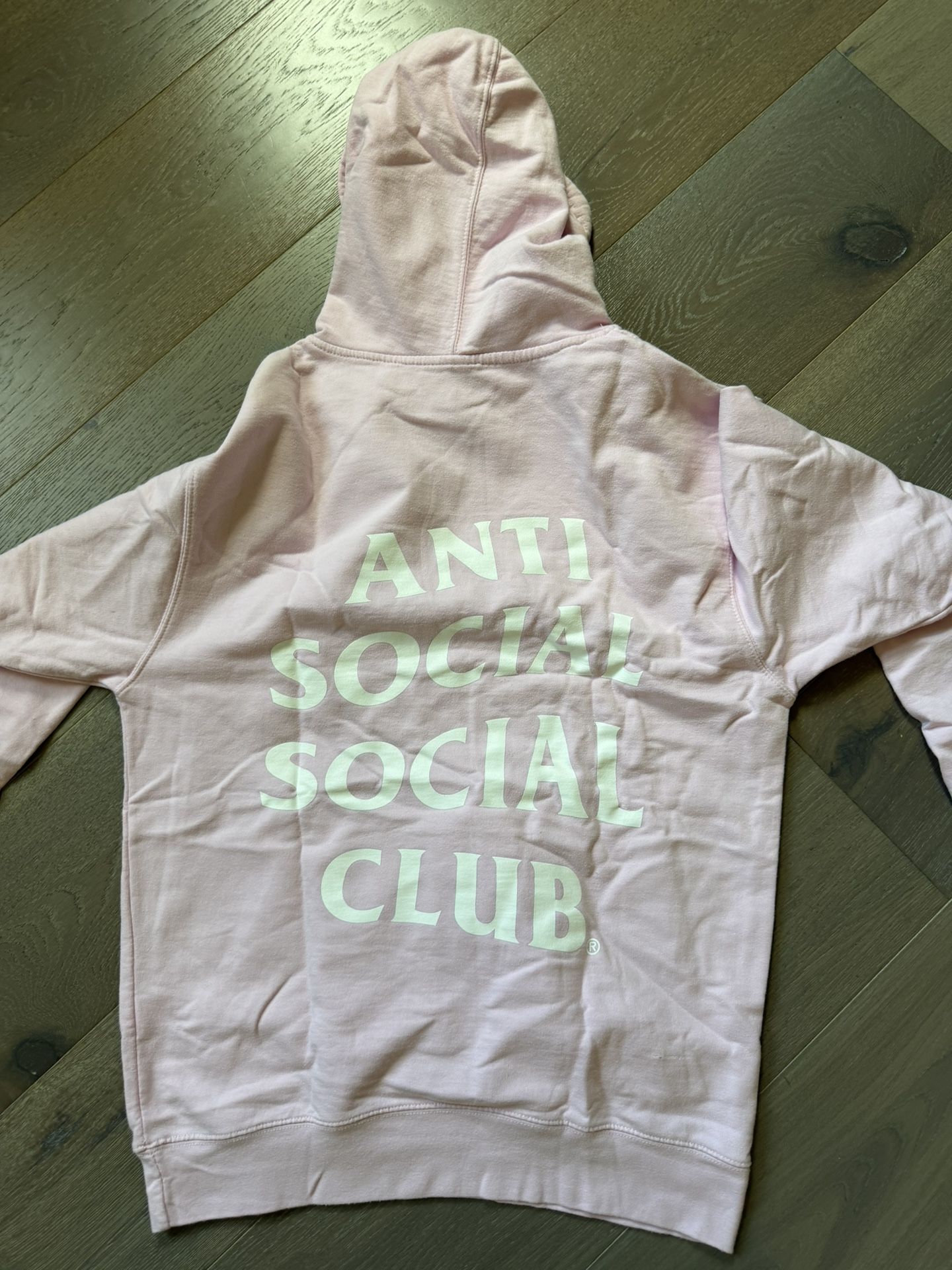 Authentic Pink Anti Social Social Club Hoodie Medium
