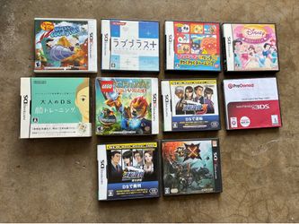 Video Games Lot PlayStation 2  Nintendo DS 3DS Gyakuten Saiban Monster Hunter X Jimmy Neutron