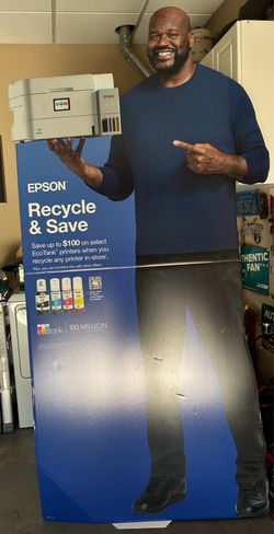 Basketball Advertisement Shaq Cardboard Cutout