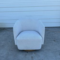 HENREDON SWIVEL BOUCLE CHAIR 