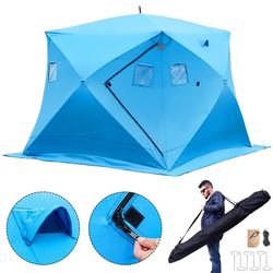 Ice fishing Tent, 4 Person Camping Shelter, Pop-Up Portable Tent, Waterproof. $100.00 FIRM!!