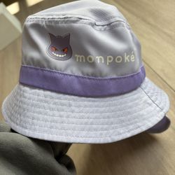Monpoke Pokemon Gengar Bucket Baby hat with neckguard