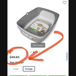 cat Litter Box Lift-to-Sift Cat Litter Pan, 22.5" L X 17.25" W X 10.5" H