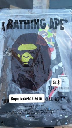 Black bape shorts