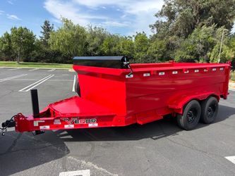 2026 16k Hydraulic Jack Veqor 7x14x3’ Dump Trailer