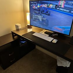 Espresso Corner Office Desk