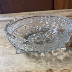 vintage three toed candy dish or bowl