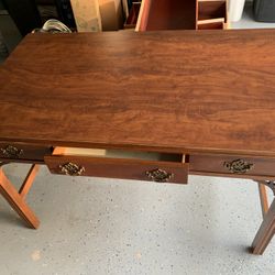 Wooden Solid Wood Console Table With One Drawer. 