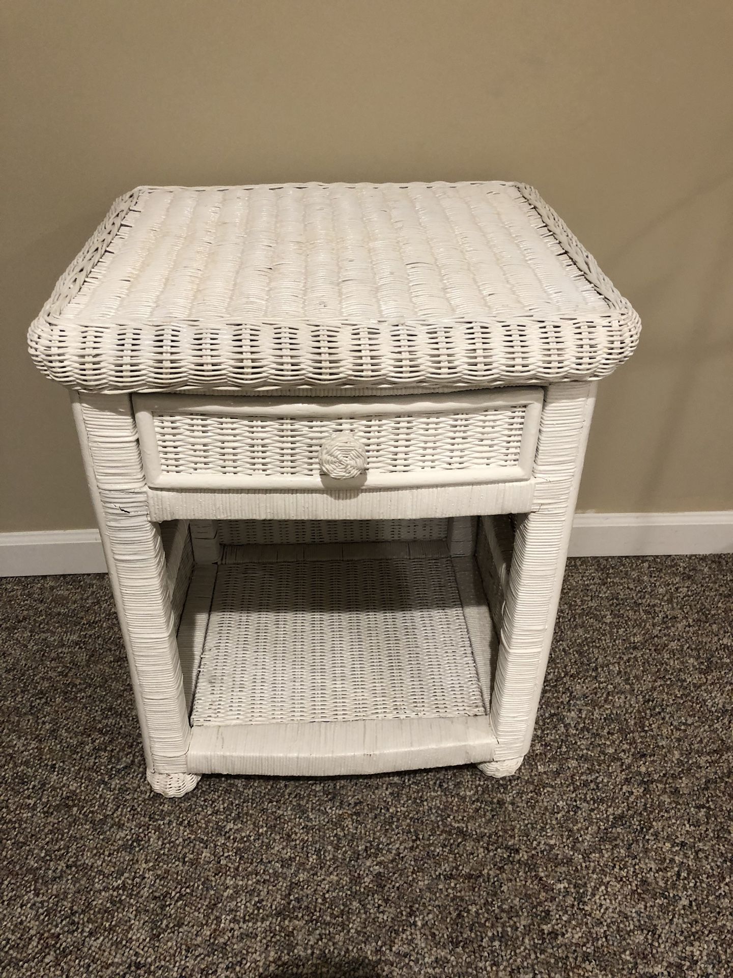 Whicker Small End Table