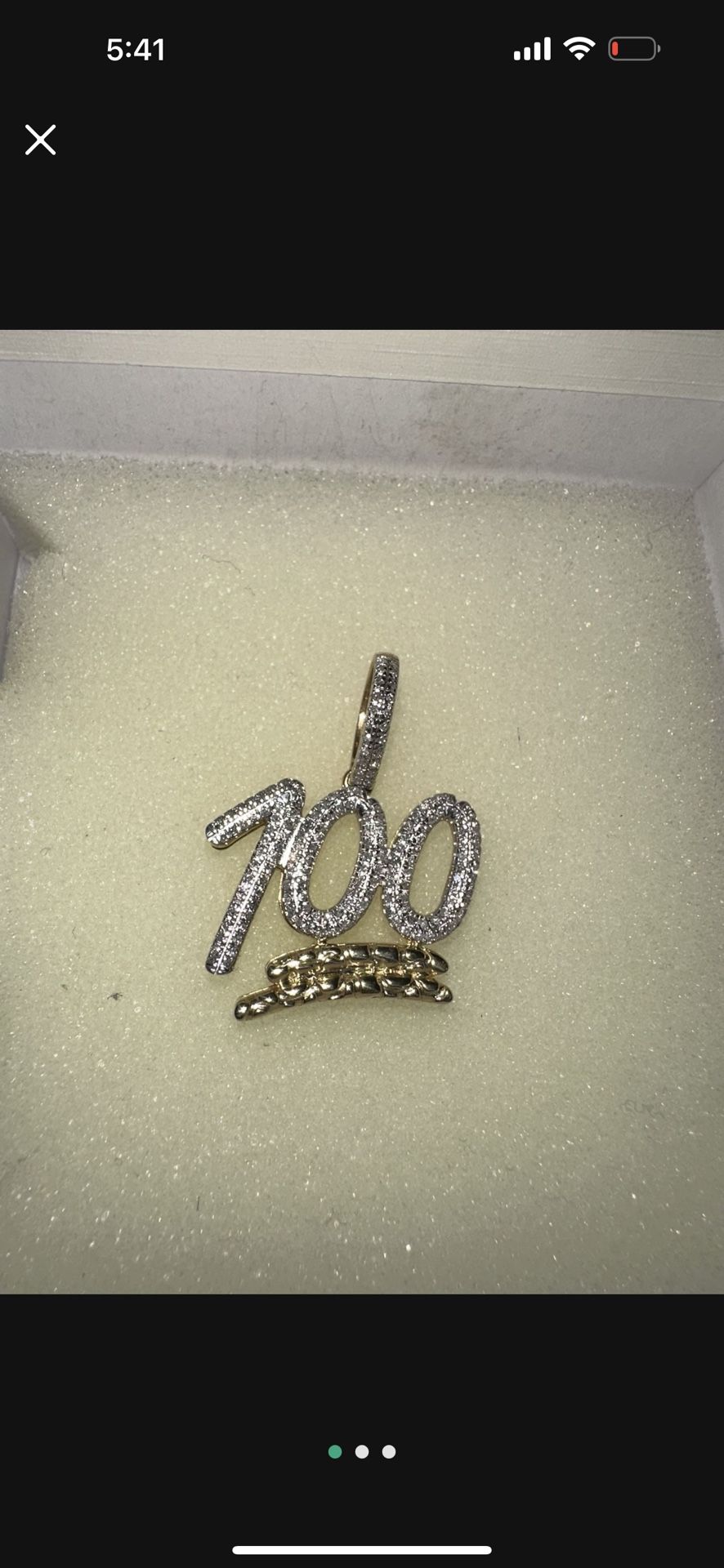 10K Gold , 1/2 C.T Diamond SI 2 , Pendant Charm