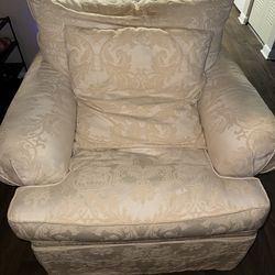 Beige Patterned Armchair