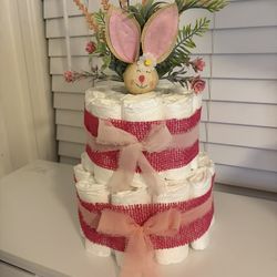 Baby Girl Diaper Cake Baby Shower Gift