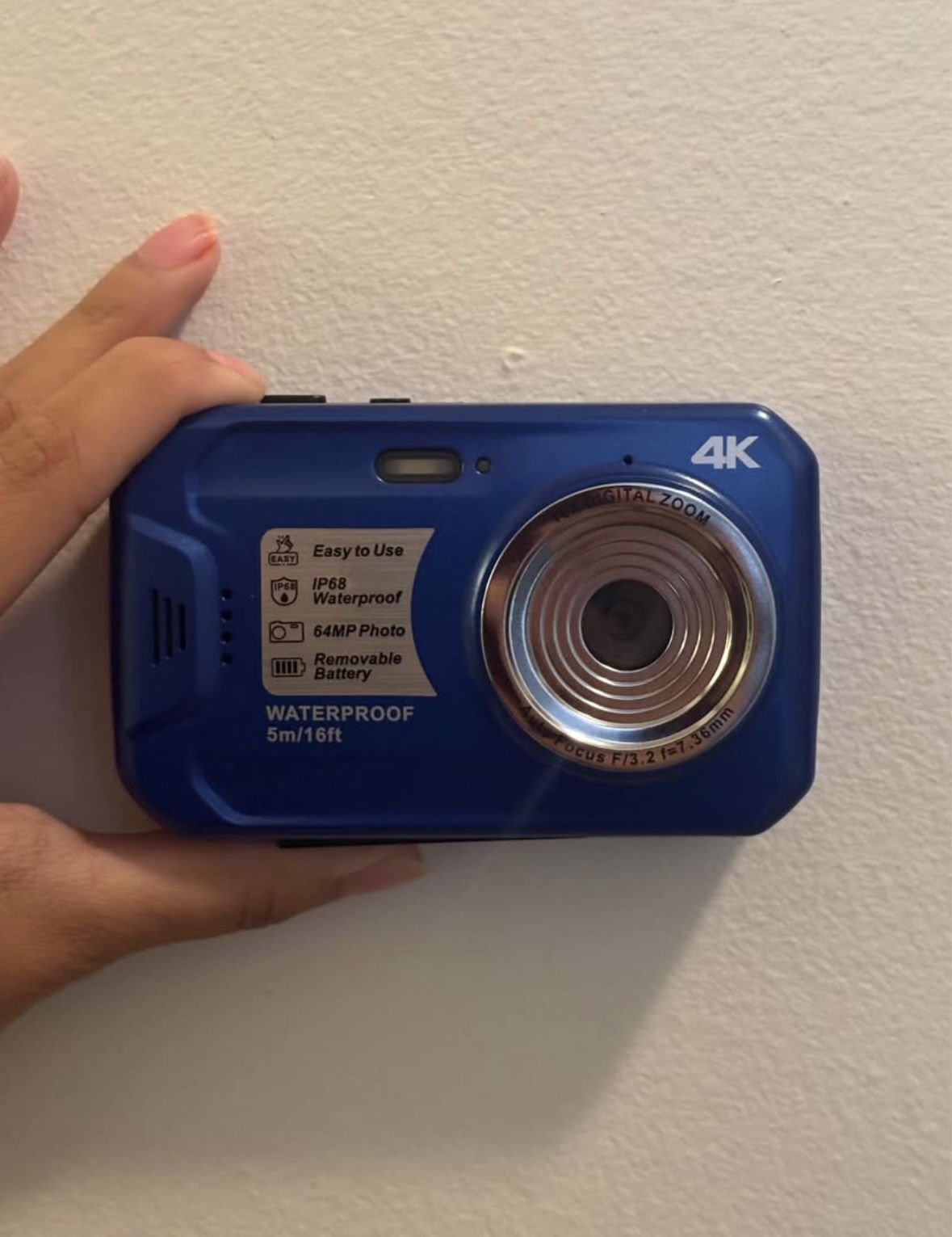 Waterproof Blue Digital Camera