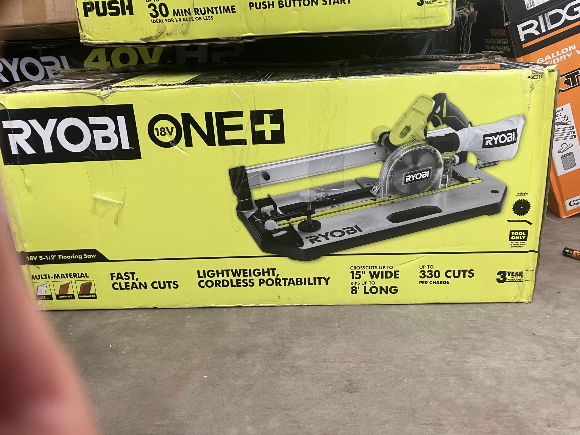 Ryobi One 18v 5.5 In. Cordless Flooring Saw