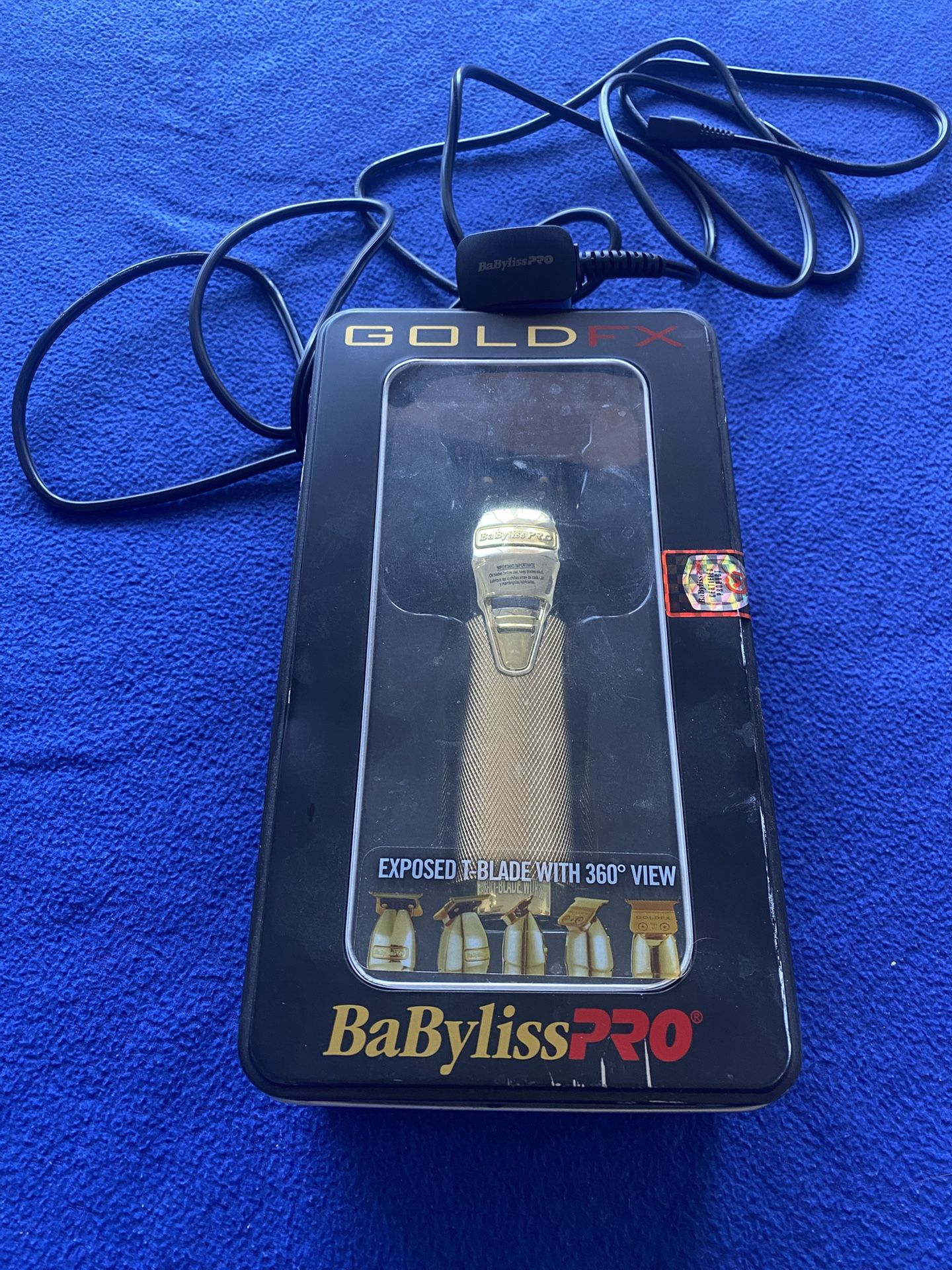 BaByliss Pro Gold FX Professional Barber Cord /Cordless Trimmer (Includes Original Charger and Box)