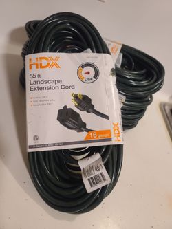 HDX EXTENSION CORD 55FT GAUGE 16 / 3 PRONGS