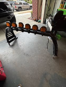 Ram bar with amber lights