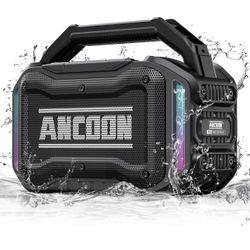 Speakers Bluetooth Wireless: 80W(Peak) Loud Speaker with Bass, 20H Playtime, IPX6 Waterproof, Large Jobsite Speakers for Work, Outdoor, Workshop, Gara