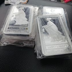 10 Oz Lady Of Liberty .999 Silver