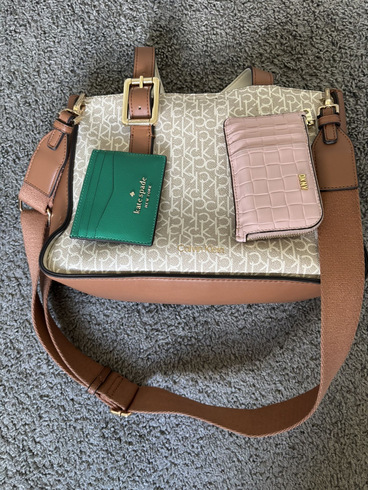 Calvin Klein Hand Bag And DKNY Wallet And Kade Spade