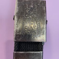 LEVIS  DISTRESSED  BELT SIZE 40 BLACK MADE IN ITALY 