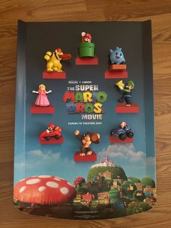 Nintendo Super Mario Bros. Movie McDonald’s Collectible Figure Display Set 2023
