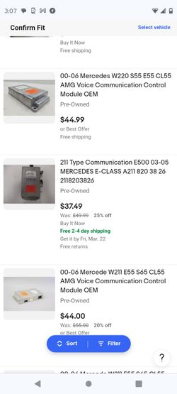 Mercedes Parts