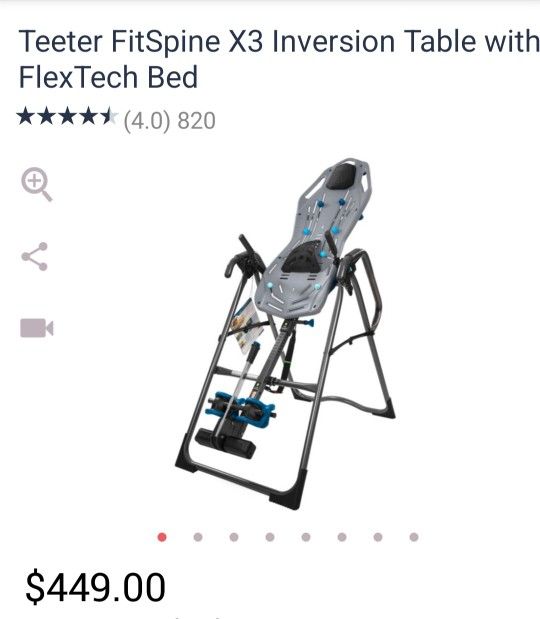 Teeter FitSpine X3 Inversion Table With Flex Tech Bed