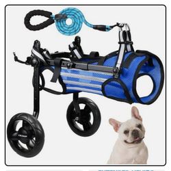 Lokshun Dog Wheelchair for Back Legs -SIZE Medium (BLUE