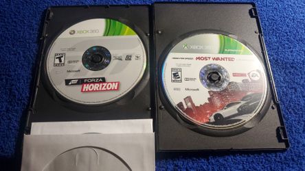 FORZA HORIZON & NFS MOST WANTED XBOX360  DISC ONLY COMBO