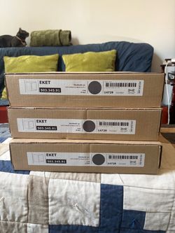 3 Ikea Eket cube shelves NEW IN BOX