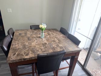 Large dining set.