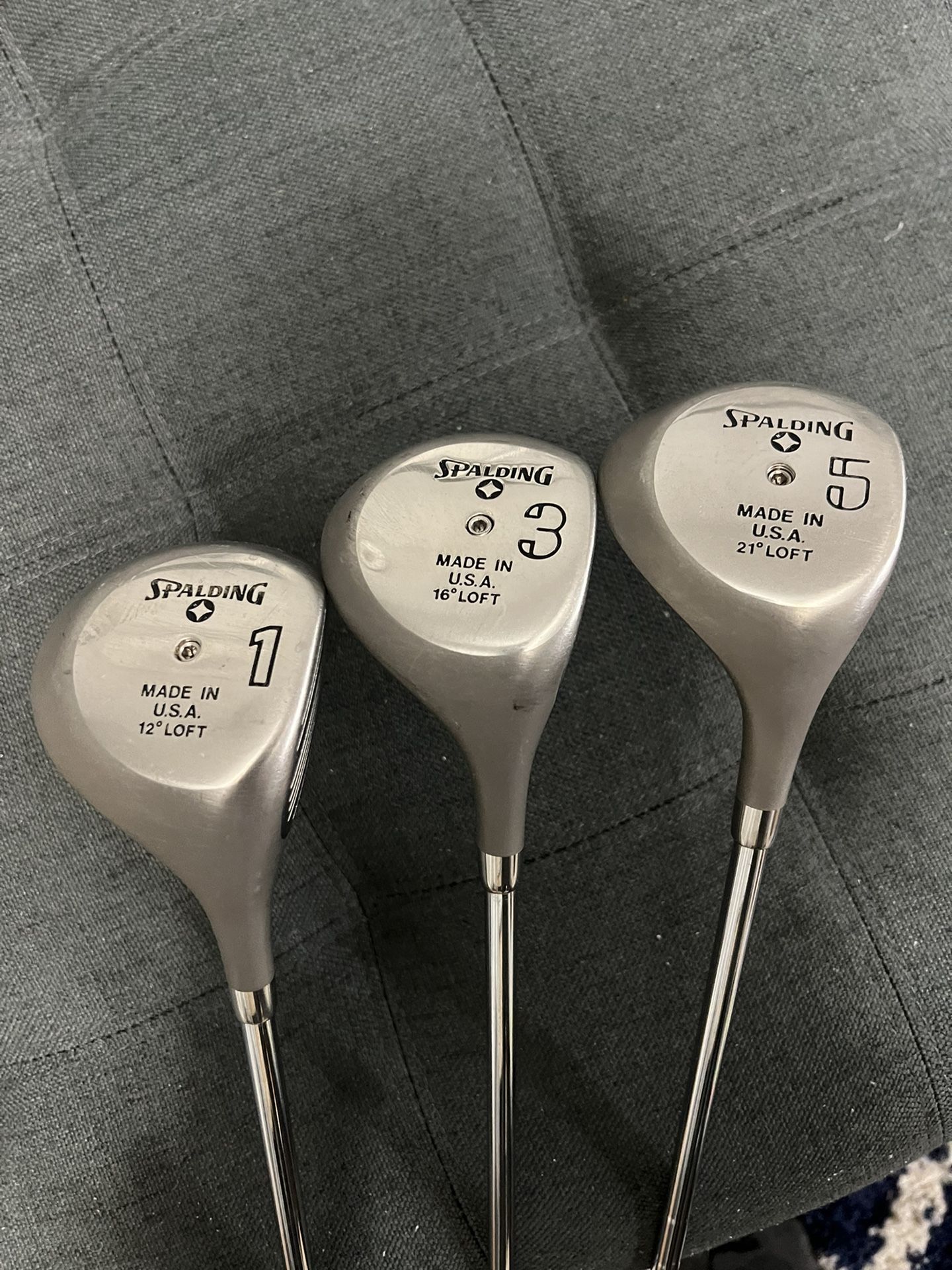 Spalding Executive Fairway Set 1,3,5 Loft 16° Golf Club Stiff-Flex Steel Right Hand 43"