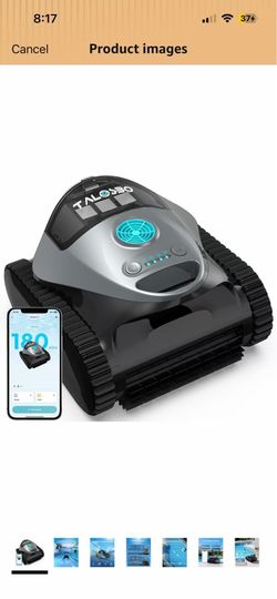 Brand new 2026 Upgrade) TALOSBO C1 Wall Climbing Robotic Pool Cleaner with Waterline Scrubbing, Triple Motors, Dual Rolling Brushes, Various Cleaning