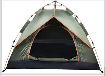 Waterproof and Portable Camping Hiking Tent, Automatic Setup for Fast Deployment, Spacious for 3 4 Persons, Ideal for Family Adventures and Winter Fis