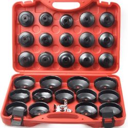 30PCS Cup Type Oil Filter Wrench Set Socket Tool Set for Mercedes BMW VW Audi Volvo Ford 