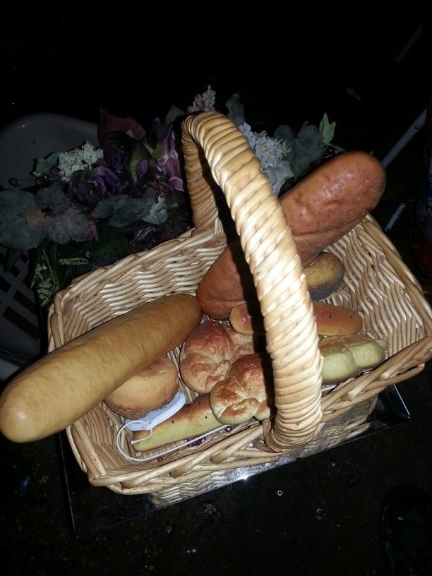 Large dacor fack breads in basket