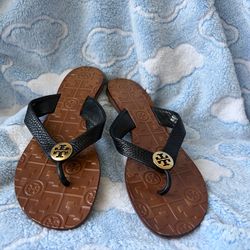 Tory Burch THORA sandals size 7M in rich black