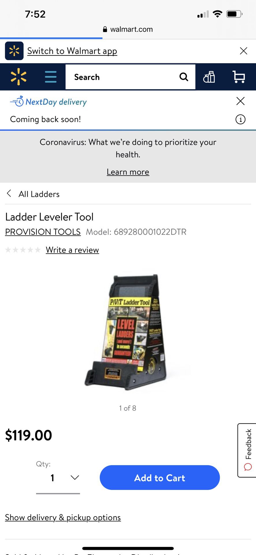 Ladder level tool