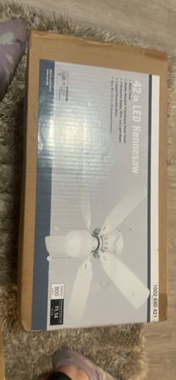 42in LED Kennesaw Ceiling Fan White